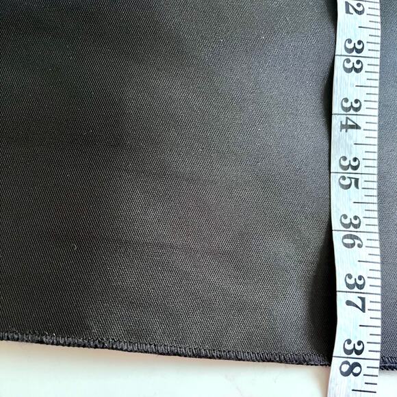 Senorita Limoniez black satin tunic dress with sheer tulle dot sleeeves size 14 - Picture 5 of 7